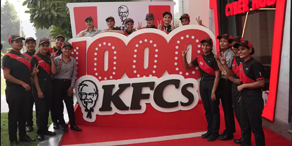 KFC opens its 1000th restaurant in India